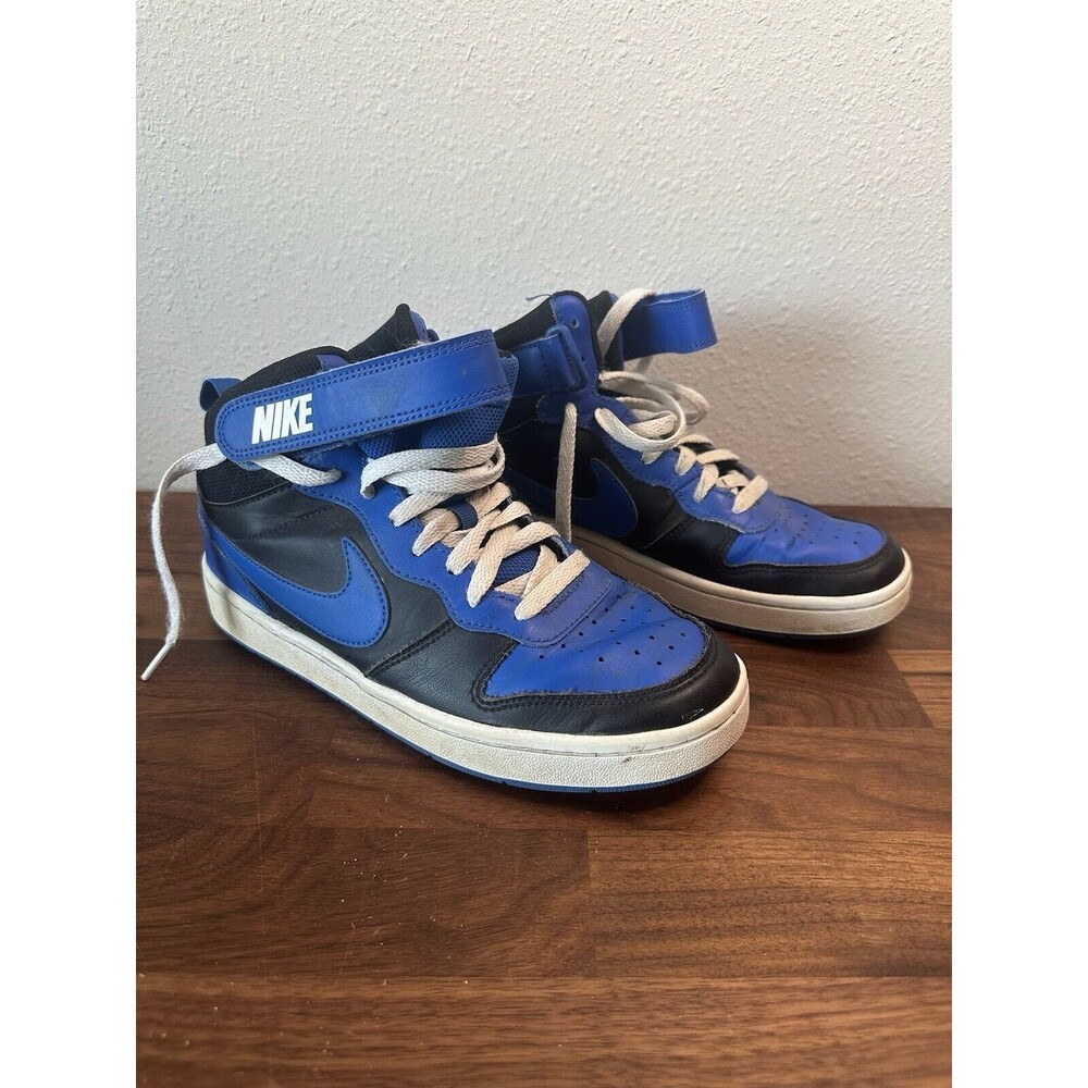 Nike Court Borough Mid 2 DM8872-001 Blue Casual Shoes Sneakers Size 6.5Y